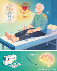 Efficacité de l'acupuncture pour la dépression légère à modérée chez les personnes âgées