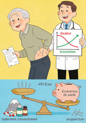 Efficacité clinique et le rapport coût-efficacité de l'acupuncture pour traiter la lombalgie chronique